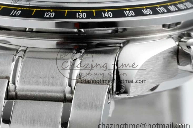 0130 Speedmaster Racing Master SS HKF Best Edition White Dial on SS Bracelet A Premium 7809